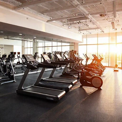 Abstract visual of interconnected energy currents representing data flow for a commercial gym